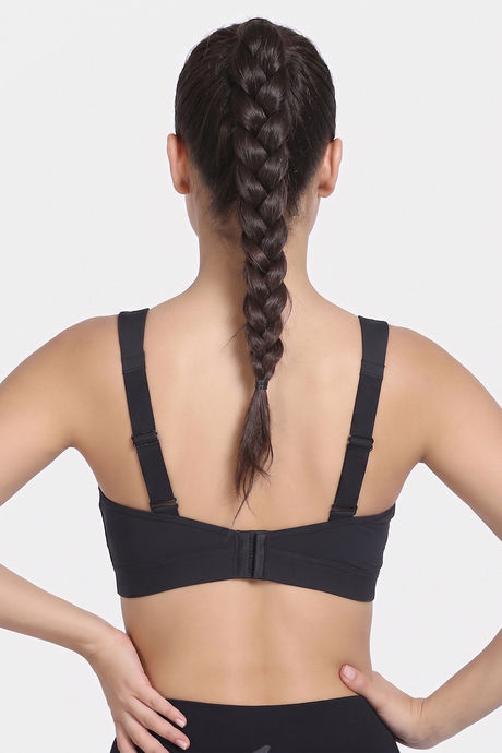 Zelocity High Impact Quick Dry Sports Bra - Jet Black — image 4